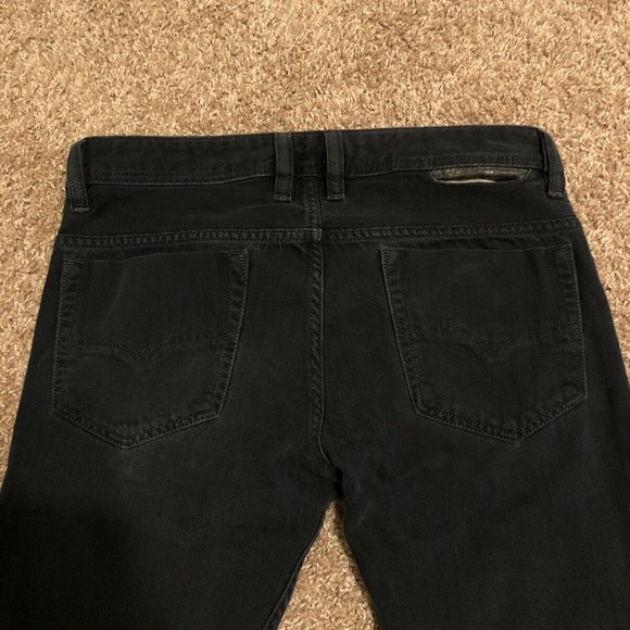 Diesel Industry Safado Slim Straight Leg Distressed Dark Blue Jeans size 30 - Picture 5 of 9